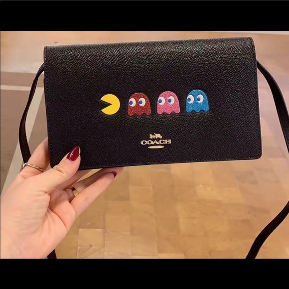 Coach Handbags - Coach Crossgrain Leather Pacman Foldover Clutch